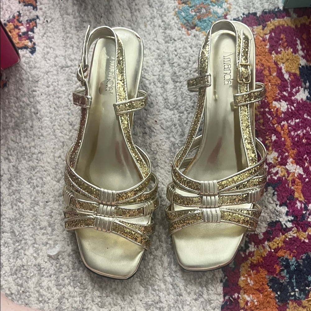 Amanda Gold Strappy Sandals